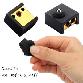 3D Printer Hotend Silicone Sock, 6 PCS Heater Block Silicone Cover for Creality Ender 3/3 Pro/3 V2, Ender 5/5 Plus/ 5 Pro, CR 10 Series, MK7/ 8/9 3D Printer Hotend