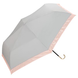 [2024] Wpc. Parasol Folding Umbrella, Light Shielding Organza Bicolor Mini Gray <100% Light Shading Ratio, 100% UV Protection, UPF50+, Rain or Rain, 21.7 inches (55 cm), Women's, Feminine, Stylish,