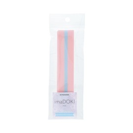 KIYOHARA imaDOKI TPCL25-90 Grosgrain Castle Tape, Width 1.0 inches (25 mm) x Length 35.4 inches (90 cm), Cut PBL Pink Blue