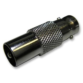 Adapto BNC S to TV Coax P, RF Coaxial, RF Coaxial Coaxial Adapter, 1 Pack