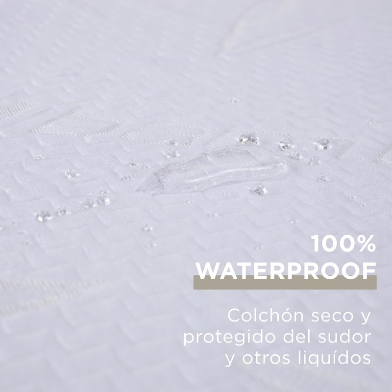 MAISON DECO - Cubre Colchon Bambu Impermeable - Cubre Colchon