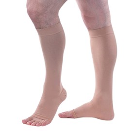 Allegro 20-30 mmHg Surgical 200/201 Regular Length Open Toe Knee High Stocking, Comfortable Support Garments