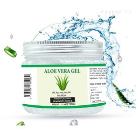 Raslok Aloe Vera Gel | 99% Pure Natural Aloe Gel | For Moisturizing Face Skin & Hair Care,Durable Moisturizing Hydrating Soothing | Non-Sticky (11.46 oz)
