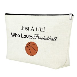 Basketball Gifts for Women Makeup Bag Basketball Lover Gift Basketball Players Team Gift Cosmetic Bag Basketball Coach Gift Birthday Gift for Basketball Girl Basketball Mom Gift Basketball Fans Gift