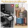 5-Tier Rolling File Cart with Drawers, File Cabinet Organizer for