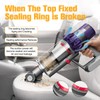 RUKHOOL V10 Dust Bin Top Fixed Sealing Ring for Dyson