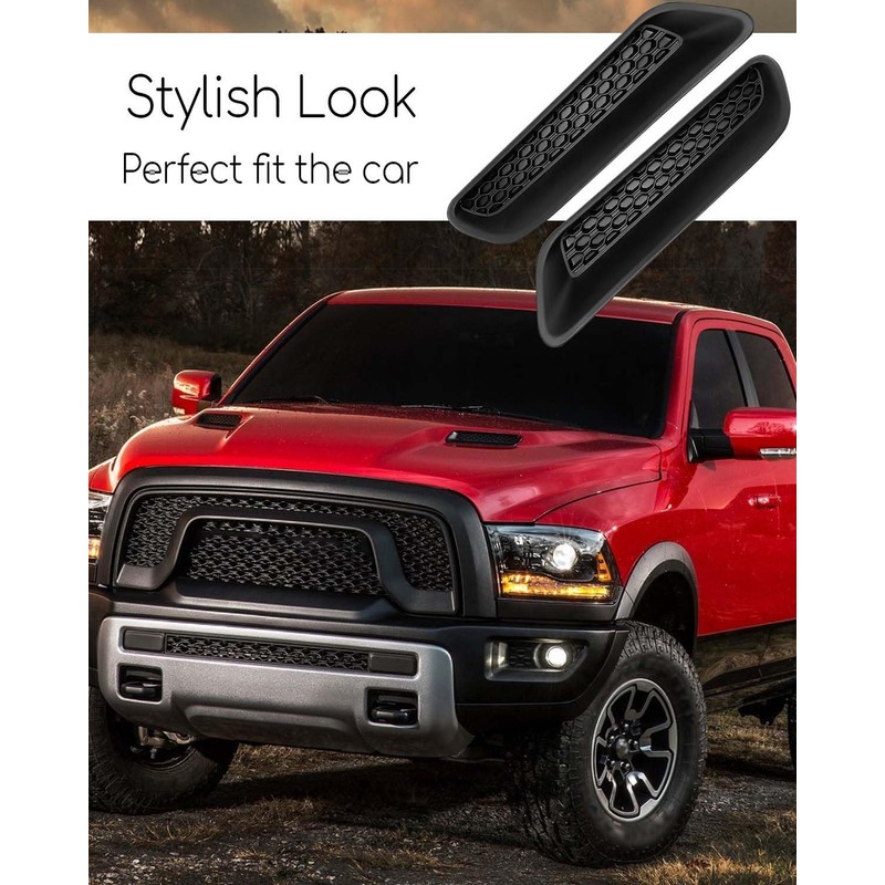 Upgraded Left and Right Hood Vent Covers Fit for Dodge