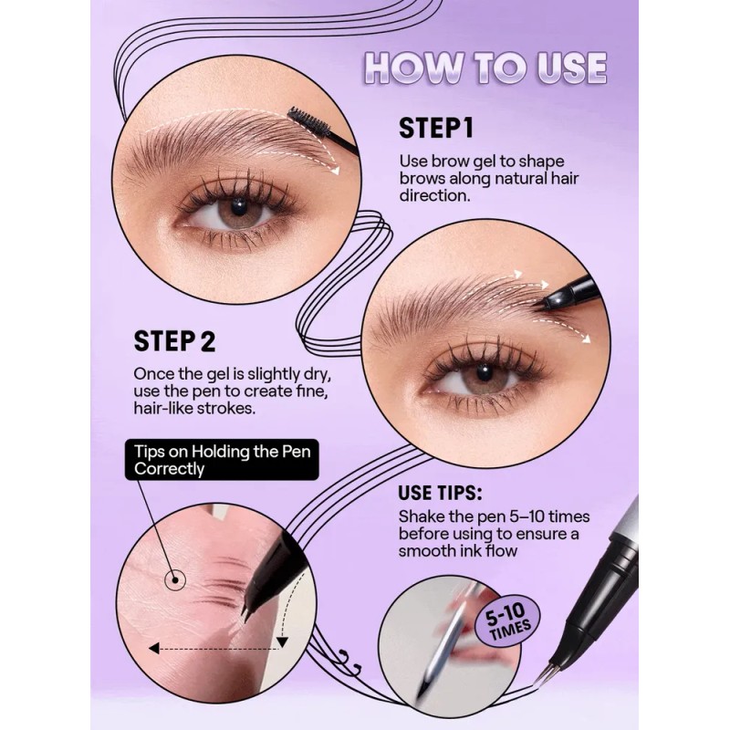 Sheglam Lápiz Laminador De Cejas De Doble Punta Auburn