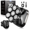 Bald Razor Men's Electric with 7 Flex Heads, 180 Minutes