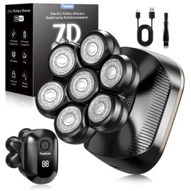 Bald Razor Men's Electric with 7 Flex Heads, 180 Minutes Running Time & IPX6 Waterproof for Bald & Body Shaving for Men