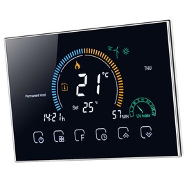 Operitacx 1Pc Smart Thermostat Temperature Controller with Color Display Enabled Intelligent Temperature Control for Modern Homes Compatible Boxes