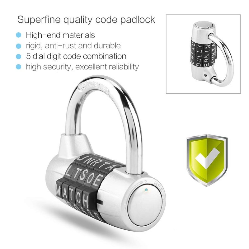 Code Lock Letter Lock Combination Lock Round Shackle Lock Combination