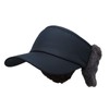 Whimoons SLV1301 Simple Sun Visor with Winter Fluffy Earmuffs, Men's,