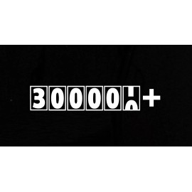 Atlanta Vinyl 300000+ sticker decal JDM ill stance FCK fresh illest high mileage miles 300K - White