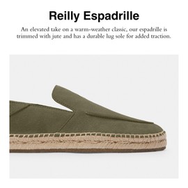 Coach Men's Reilly Espadrille Loafer, Olive Drab, 9