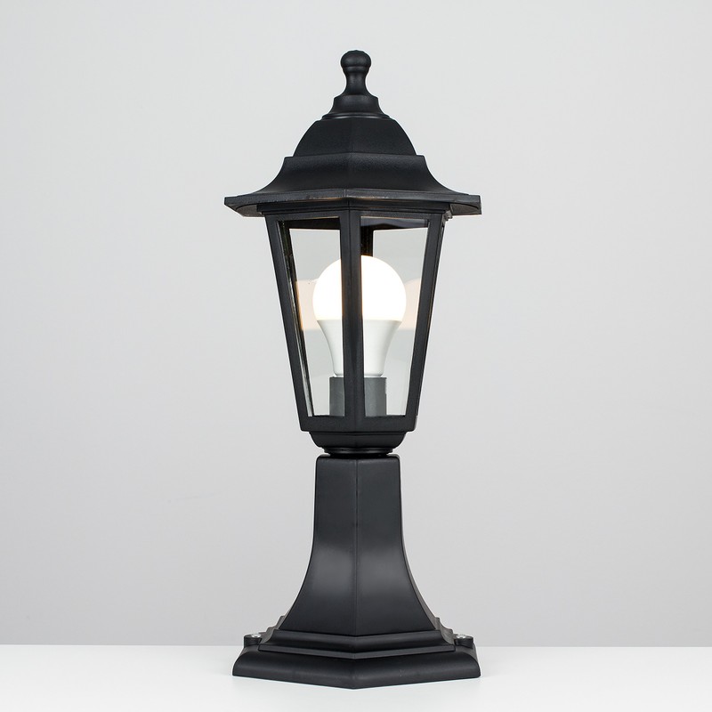 Traditional Black IP44 Outdoor Garden Lamp Post Lantern Light