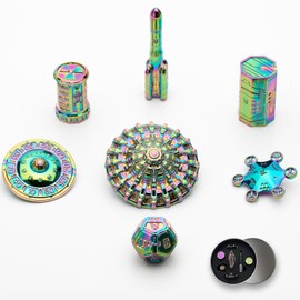 UD Unique Dice DND Dice Set,Mars Element Dice Set,Metal DND Dice Set,D&D Dungeons and Dragons Dice Gift for Role Playing Game(RPG), Warhammer 40K, Sci-Fi,Polyhedral Dice Sets Table Games