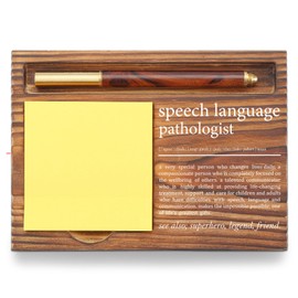 Speech Language Pathologist Gift Sticky Note Holder, Appreciation Thank You Gifts for Speech Language Therapist, Pathologist Therapy Graduation Self-Stick Note Pad Holders TZP64