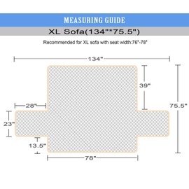 Ameritex Couch Sofa Slipcover 100% Waterproof Nonslip Quilted Furniture Protector Slipcover for Dogs, Children, Pets Sofa Slipcover Machine Washable (Beige, 78")