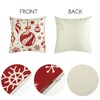 Kesote 45*45 Decorative Square Linen Cushion Cover Christmas Pillow Case