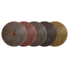 4" Alpha Ceramica EX Diamond Polishing Pad - Set of 5 pcs