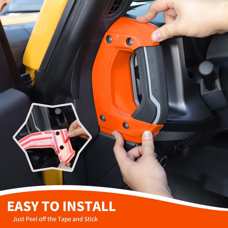 RAZPOY Center Console Side Grab Handle Cover Trim Compatible with
