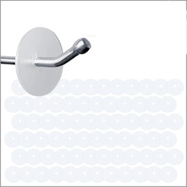 Display Hook Product Stop by ClipStrip | 1â€ Diameter White Center Cross-Cut Product Stop | Item: DHPS-502, Pack of 100