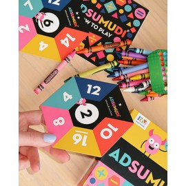Adsumudi Math Game - The Monstrously Fun, Smart Game for Kids to Practice Multiplication, Division, Addition and Subtraction - Great for Kids Ages 8-12