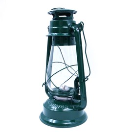 CENPEK 30 cm Vintage-Sturmlaterne, Öllampe, brennende Laterne, Retro-Kerosinlampen, klassische Öllampe, Tischlaternen für Haus, Garten, Camping, Citronella – Grün