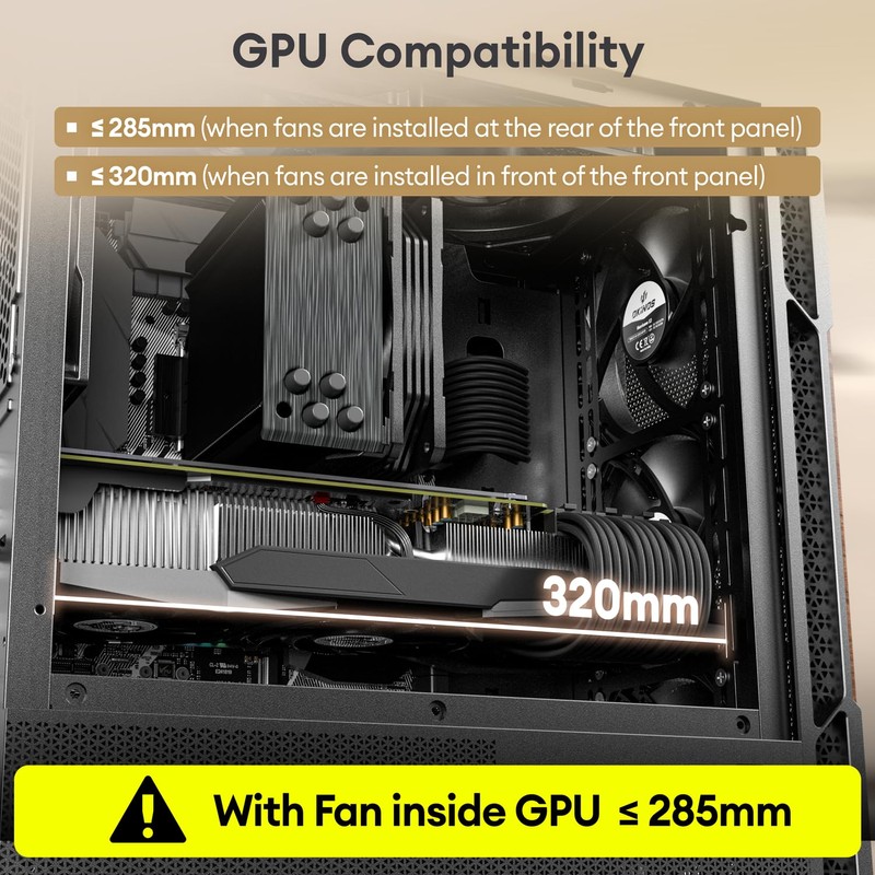 Okinos Genuine Walnut Wood Micro ATX Case, MATX PC Case