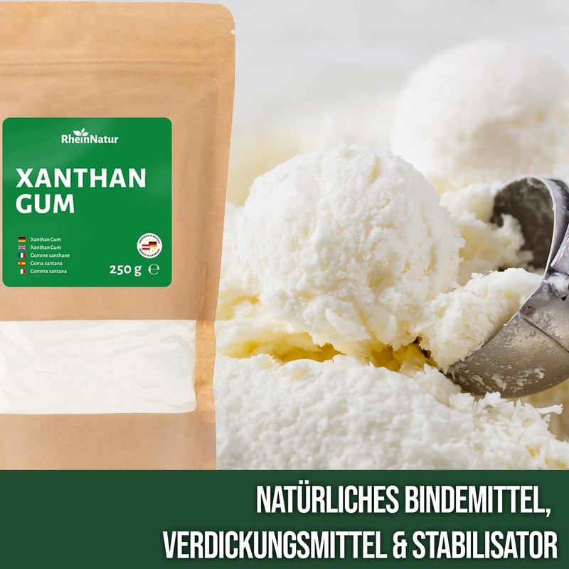 RheinNatur Xanthan Gum Powder 250 g - Natural Binder -