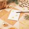 Whaline 900Pcs Clear Mini Christmas Stickers Gold Foil Snowflake Seal