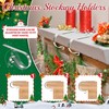 Palonu 6 Pack Christmas Stocking Holders for Mantle, Metal Stocking
