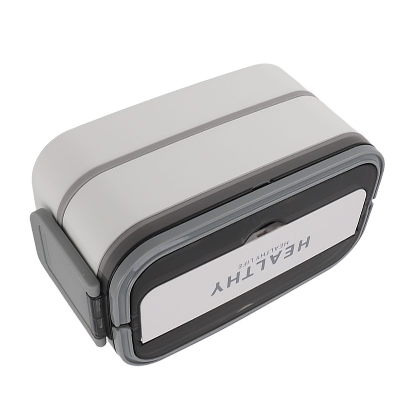 Double Layer Bento Box 316 Stainless Steel Compartment Portable Lunch