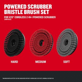 CRAFTSMAN Power Scrubber Bristle Brush Set for V20 Cordless 2-in-1 Power Scrubber (CMCPSMHB)