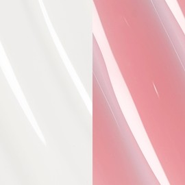 Mylee French Me Set mit Stempel – Salon-Qualität für French Maniküren zu Hause. Inklusive Weiß & Nude Gel-Nagellack + Durchsichtigem Silikon Stempelwerkzeug