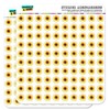 Sunflower Shower 1/2" (0.5") Planner Calendar Scrapbooking Crafting Stickers -