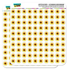 Sunflower Shower 1/2" (0.5") Planner Calendar Scrapbooking Crafting Stickers - Clear