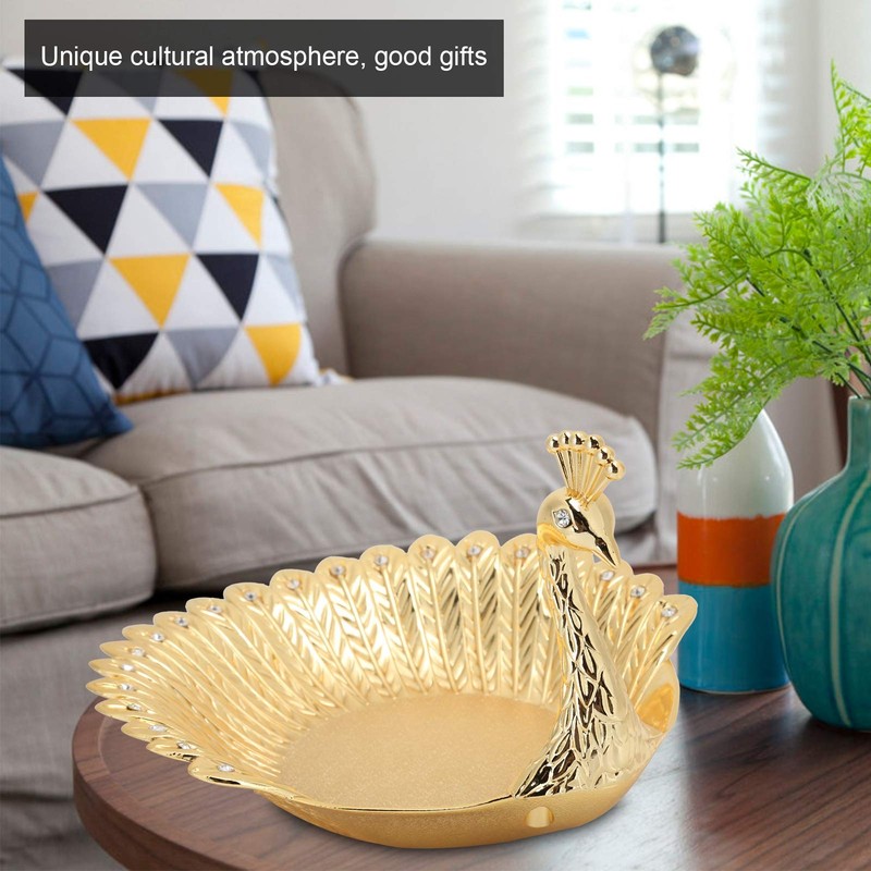 Tomotato Snack Peacock Plate Peacock Shape Fruits Serving Tray Dessert