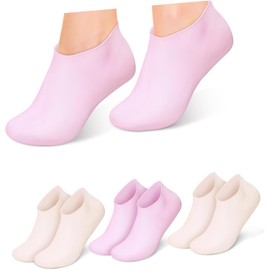 4pares Calcetines De Silicona Hidratantes Para Mujer De Calcetines De Gel y Cómodos Cuidado Pies Para Uso y Spa