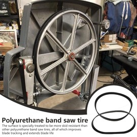 New Urethane Band Saw Tires Replacement Parts Fit for Craftsman Band Saws, 12 inch x 7/8 inch x 0.095 inch, Pack of 2