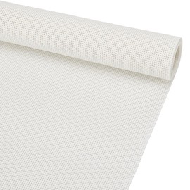 BENECREAT 14CT Plastic Cross Stitch Fabric, 39.3x11.8 Inch White Cross Stitch Vinyl Aida Cloth for Craft Embroidery, Handmade Needlework, DIY Handicrafts, 1mm Thick