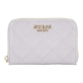 GUESS Laurel SLG Medium Zip Around Wallet M Lavender Grey, Lavendar Grey