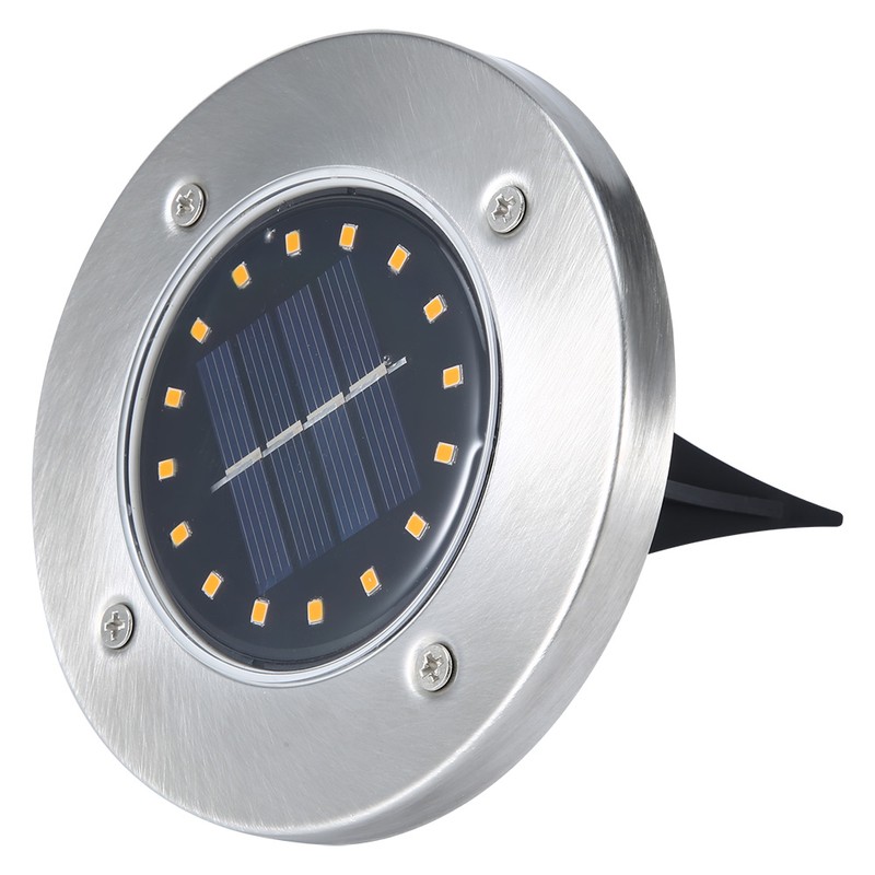 5Pcs Solar Power Underground Light Landscape Lamp 16 LED RainProof