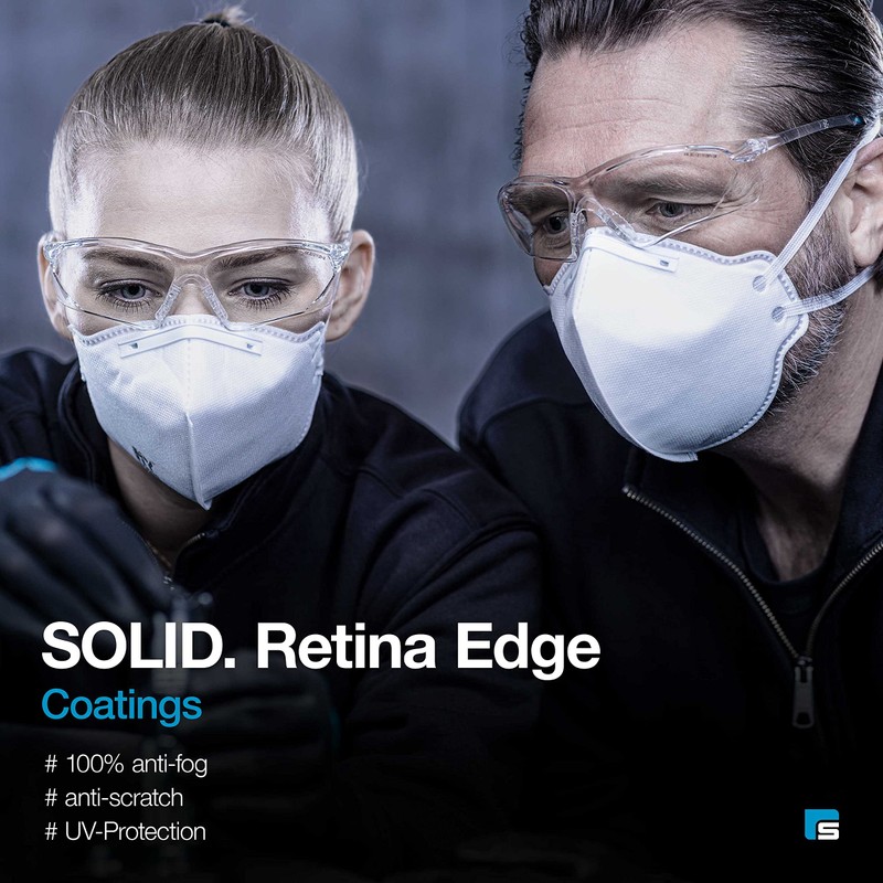 Solid. Lightweight Safety Glasses with Only 21 g and Integrated