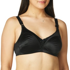 Bali Women's Double Support Wire-Free Bra, Black, 36C