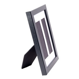 Creative Picture Frames Pb6X9Bk-W Black Photo Booth Frame Holds Double 2X6-Inch Opening 5.5 By 8.5-Inch Mat With 2 Way Easel Back