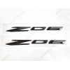 Corvette 2PCS Gloss Flash Black Side Z06 Emblem Badge For