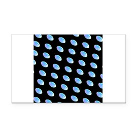 CafePress Blue Black Football 4Perry Rectangle Car Bumper Magnet