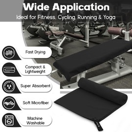 Microfibre towel 2 Pack |160x80cm+80x40cm| Ultra Lightweight Gym Towel, Quick Dry Microfiber Towels for Sports Travel Camping Beach Swimming
